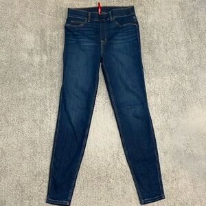 EC SPANX Dark Wash Pull On Skinny Jeans - Size Large
